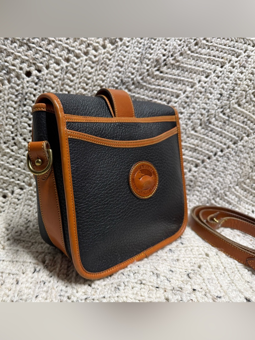 Vintage Dooney & Bourke Square Equestrian Flap Bag - Picture 8 of 11